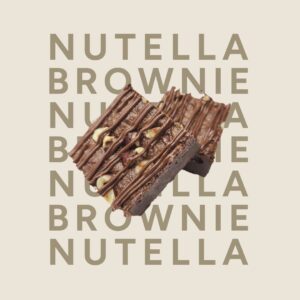 Nutella Brownie Slice