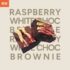 Slice Brownie Raspberry and White Chocolate